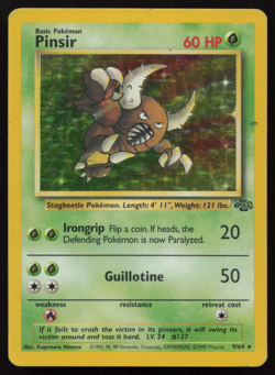 🌿 Pinsir 9/64 - Jungle - Vintage WOTC Holo Rare Pokemon Card 💎 PL - Image 1