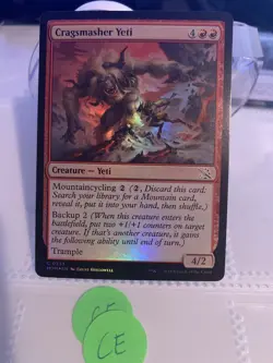 1x Cragsmasher Yeti | FOIL | March of the Machine | MTG Magic Cards - Image 1