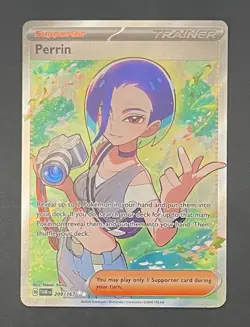 Pokemon Card Perrin 209/167 Twilight Masquerade - Near Mint - Image 1