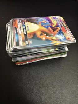 100 Lot Gx RR Pokemon Chinese Card Charizard Entei Mimikyu All holo -SQ - Image 2