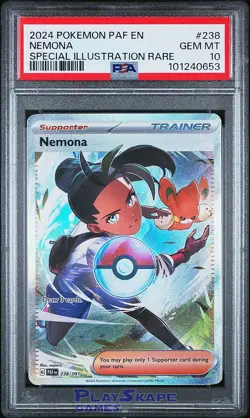 Pokemon Card PSA 10 Nemona Paldean Fates 238/091 Special Illustration Rare 2024 - Image 1