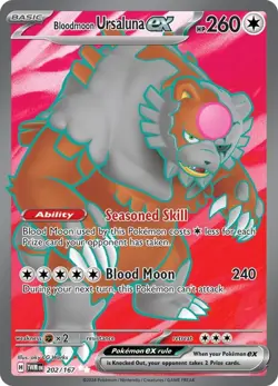 Bloodmoon Ursaluna ex 202/167 Full Art Pokemon Card Twilight Masquerade - Image 1