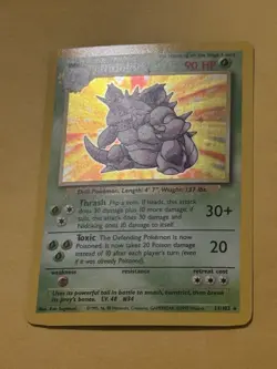 Pokemon TCG Nidoking Base Set Holo Unlimited Rare Card 11/102 NM Condition - Image 3