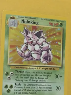 Pokemon TCG Nidoking Base Set Holo Unlimited Rare Card 11/102 NM Condition - Image 4