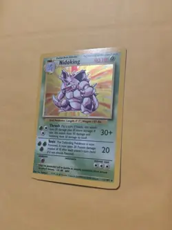 Pokemon TCG Nidoking Base Set Holo Unlimited Rare Card 11/102 NM Condition - Image 5