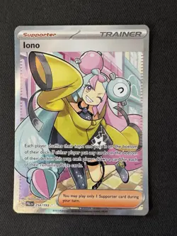 Pokemon TCG Iono Scarlet & Violet Paldea Evolved 254/193 Holo Ultra Rare Nm - Image 1