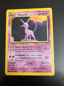 Pokemon 2003 RARE Neo Discovery—Espeon (#20) NM/LP (Price is for *1* Card) - Image 2