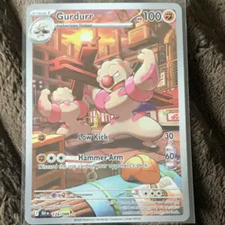 Pokemon Gurdurr 126/086 BLK EN Fighting Stage 1 TCG Card 2025 Regular - Image 1