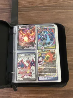 Real Authentic Pokemon Cards Full Binder Random Cards Holos And Full Arts - Image 1