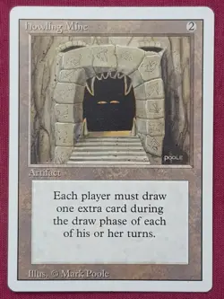Magic The Gathering REVISED EDITION HOWLING MINE artifact card MTG - Image 1