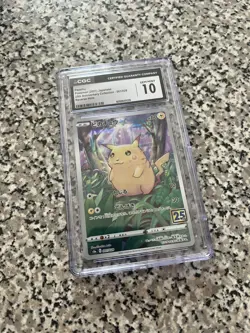 Pokemon Pikachu TCG Ultra Rare Card Celebrations 005/025 CGC 10 - Image 1