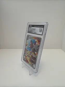 CGC 10 Lycanroc 107/100 AR Art Rare Battle Partners sv9 Pokemon Card - Image 3