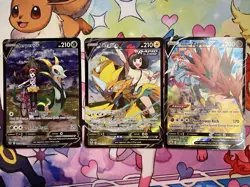 3 Pokemon TCG Illustration Secret Rare Full Art Cards Near Mint - Image 1