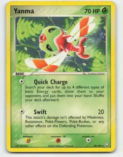 2004 Pokemon, Team Rocket Returns, #28/109 Yanma, Rare HP - Image 1