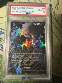 2025 ONE PIECE OP12-LEGACY OF THE MASTER KUZAN SP - PSA 10 - Image 1