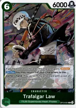 Trafalgar Law R Carrying On His Will OP13-031 One Piece TCG - Image 1