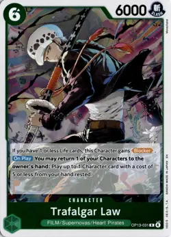 Trafalgar Law R Carrying On His Will OP13-031 One Piece TCG - Image 1