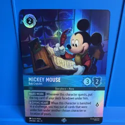 Disney Lorcana Mickey Mouse-Bob Cratchit Character Card 219/204 EN - Image 1