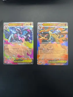 Pokemon TCG Mega Evolutions Promo Mega Charizard X and Y ex Cards 029 039 NM - Image 1
