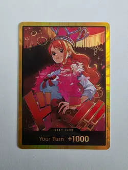One Piece Card Game Don!! Nami EB03 Gold Don!! - Image 1