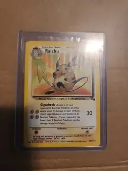 Raichu - 29/62 - Pokemon Fossil Unlimited Rare Card WOTC Vintage LP - Image 1