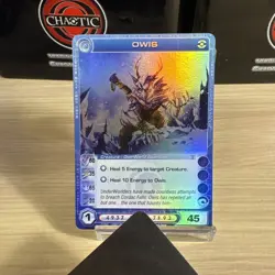 Owis Super Rare 1st Edition Chaotic TCG Card Dawn of Perim - Image 1