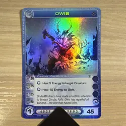 Owis Super Rare 1st Edition Chaotic TCG Card Dawn of Perim - Image 3