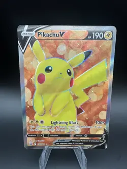 Pikachu V 157/172 - Brilliant Stars - Pokemon Card NM/M - Image 1