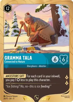 Gramma Tala - Connected to Nature Holo Promo Disney Lorcana Promo Cards 28 NM - Image 1