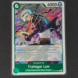 Trafalgar Law - OP13-031 - R - Carrying On His Will - One Piece Card - NM/M - Image 1