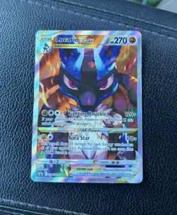 Pokemon TCG Lucario VSTAR SWSH291 Crown Zenith Promo Card Near Mint Condition - Image 1