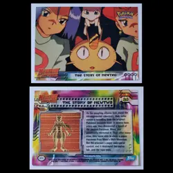 Pokemon Mewtwo Strikes Back 1998 Topps Card #24 THE STORY OF MEWTWO Nintendo - Image 1