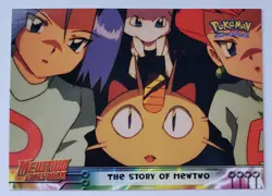 Pokemon Mewtwo Strikes Back 1998 Topps Card #24 THE STORY OF MEWTWO Nintendo - Image 3