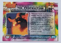 Pokemon Mewtwo Strikes Back 1998 Topps Card #5 THE PROPOSITION Nintendo A - Image 4