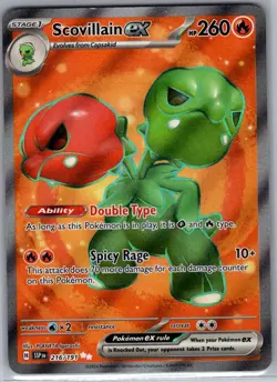 Scovillain ex 216/191 SV08: Surging Sparks - Pokemon Card - NM - Image 1