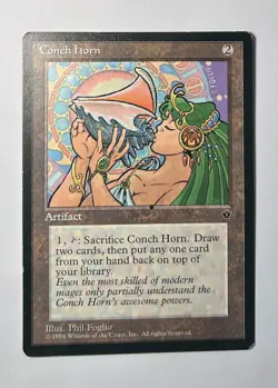 Conch Horn - Fallen Empires 1994 - MTG Rare LP Free Ship - Image 1
