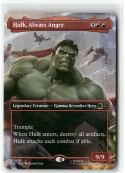 Hulk, Always Angry (Borderless) 502 Commander: Marvel Super Heroes Magic: NM - Image 1