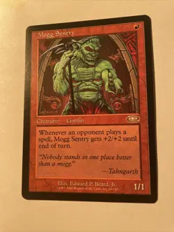 Mogg Sentry Planeshift Lp-Played Rare Red - Image 1