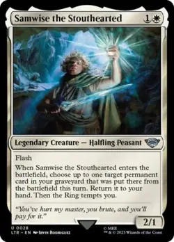 Samwise the Stouthearted - NM MTG LTR - Lord of the Rings 0028 - Image 1