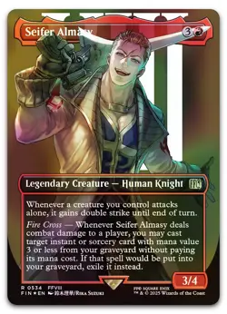 Seifer Almasy (Borderless) (Surge Foil) #534 (NM) Final Fantasy FIN Magic MTG - Image 1