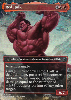 MTG - Red Hulk (Foil) Marvel 329 N/M - Image 1