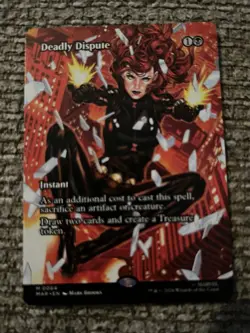 Deadly Dispute Borderless Marvel Super Heroes Mtg Nm 0054 - Image 1