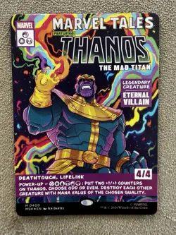 Thanos, The Mad Titan (Borderless) (0400) Marvel Super Heroes Foil - Image 1