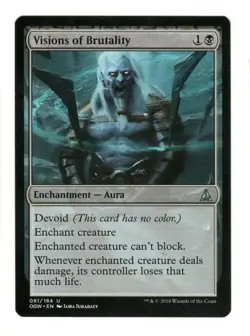 Visions of Brutality 81 Uncommon Oath of the Gatewatch Magic: The Gathering NM - Image 1