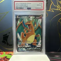 Pokemon TCG Charizard V 153/172 SWSH09 Brilliant Stars Full Art Holo PSA 10 - Image 1