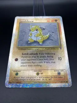 Pokemon TCG Sandshrew 91/110 Legendary Collection Reverse Holo 2002 MP - Image 5