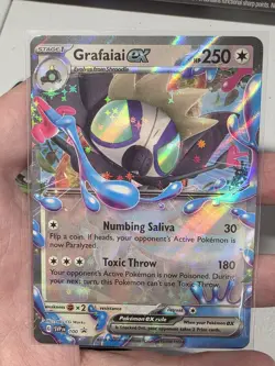 Pokemon Grafaiai EX + Shroodle SVP 099 100 Black Star Promo Set of 2! NM - Image 4