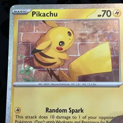 🌀FART SWIRL-A Pikachu 051 (Cosmo Holo) (NM) Promo 30th Pokemon Day Stamp - SV05 - Image 4