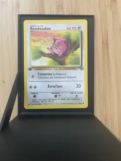 1999 Pokemon RONDOUDOU #54/64 French Jigglypuff Jungle 1st Edition NM - Image 2