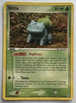 Pokemon Ditto Bulbasaur 36/113 Delta Species 2005 Regular HP - Image 1